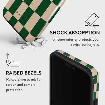 iPhone 15 Pro Max Ivy League Pattern Hard Shell Case – Cute & Trendy
