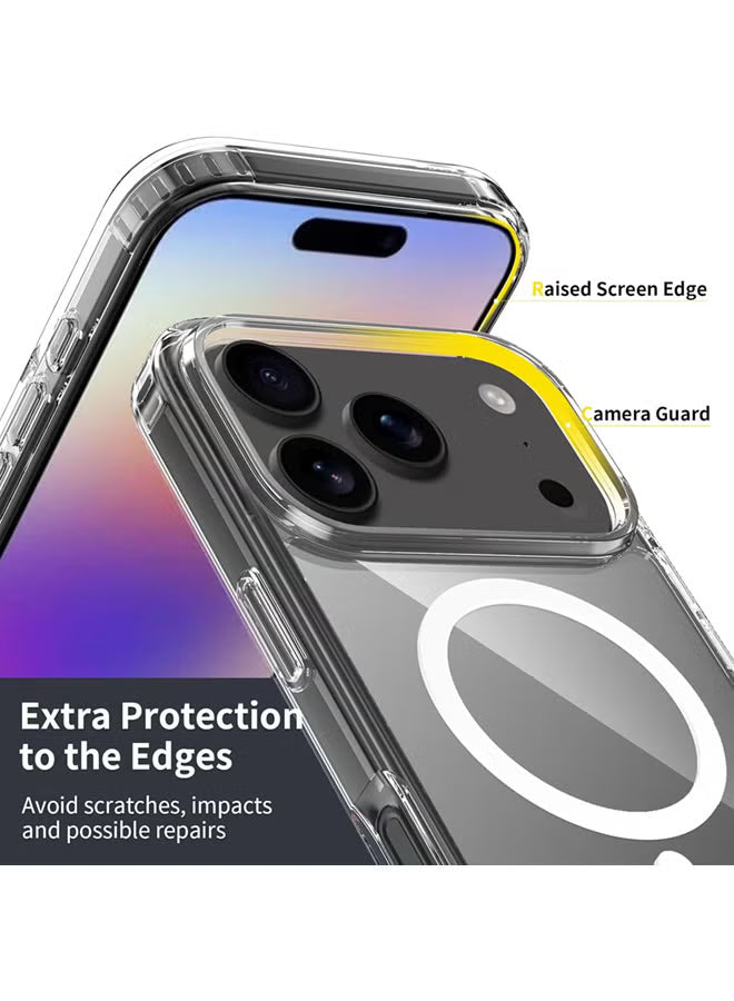 Magnetic Case for Phone 17 Pro Magsafe Cover, Shockproof Protection, Anti-Yellow & Anti-Scratch