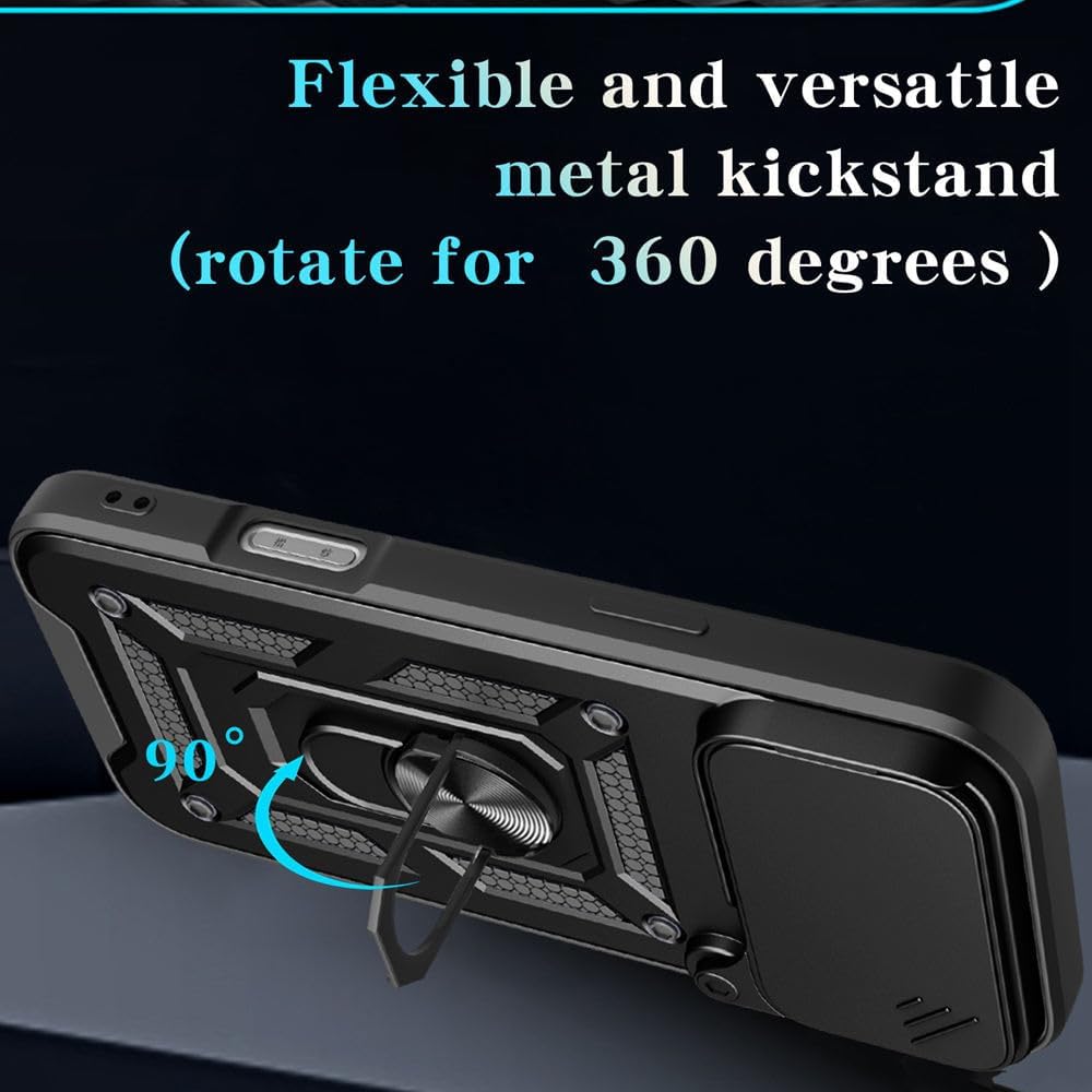 iPhone 17 Pro Max Case – Slide Camera Cover, Magnetic Mount, Military-Grade Shockproof