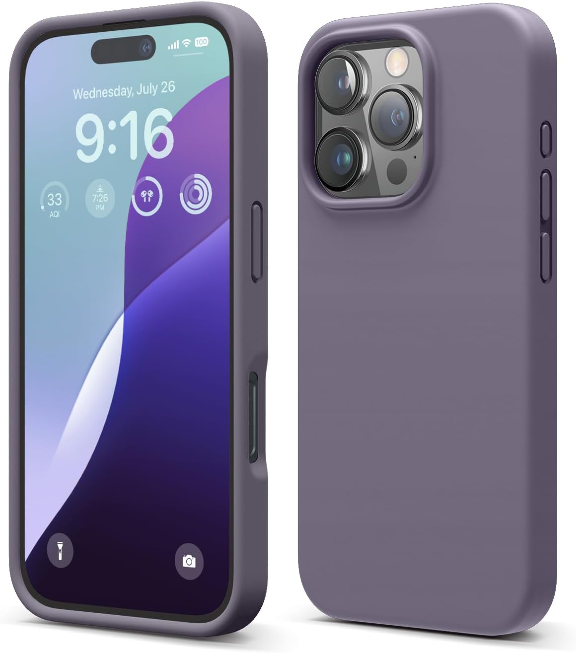 iPhone 16 PRO Shockproof Slim Case with Microfiber Lining