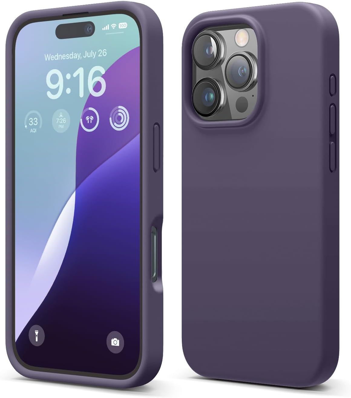 iPhone 16 PRO Shockproof Slim Case with Microfiber Lining