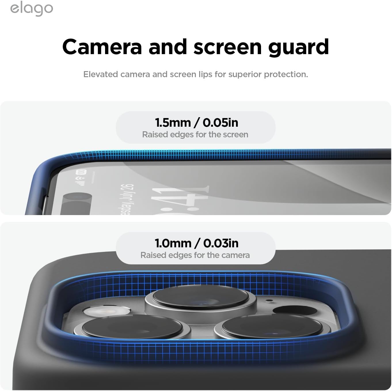 iPhone 16 PRO Shockproof Slim Case with Microfiber Lining