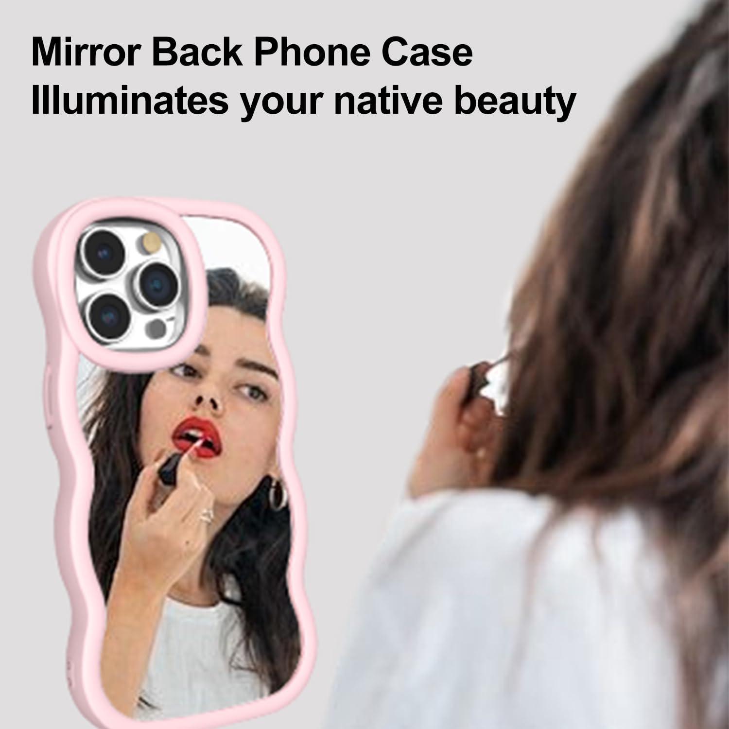 iPhone 16 Pro Max 6.9" Cute Mirror Case – Soft Edges, Drop Protection