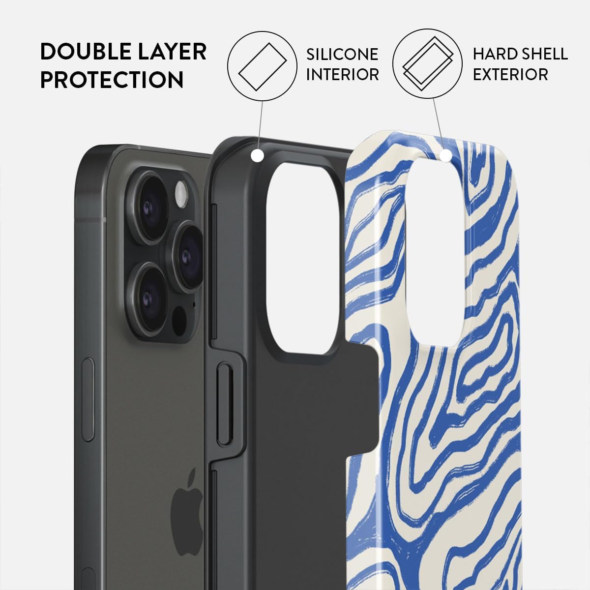 iPhone 15 Pro Max Seven Seas Pattern Hard Shell Case – Cute & Trendy