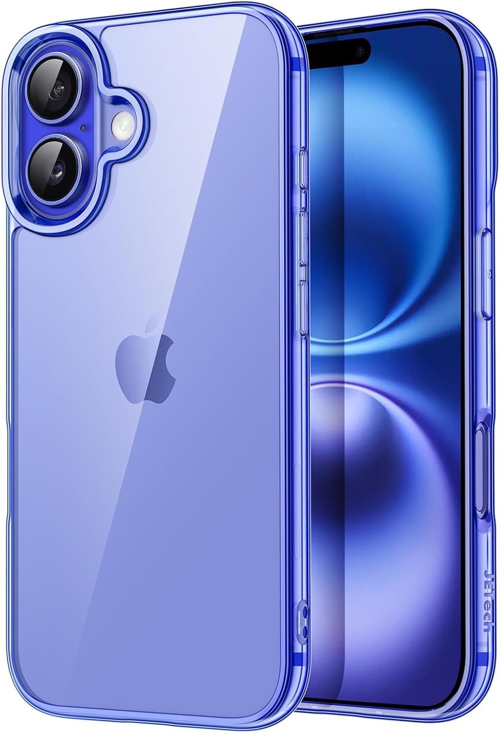 iPhone 16 6.1" Clear Shockproof Bumper – Non-Yellowing, Anti-Scratch (Ultramarine)