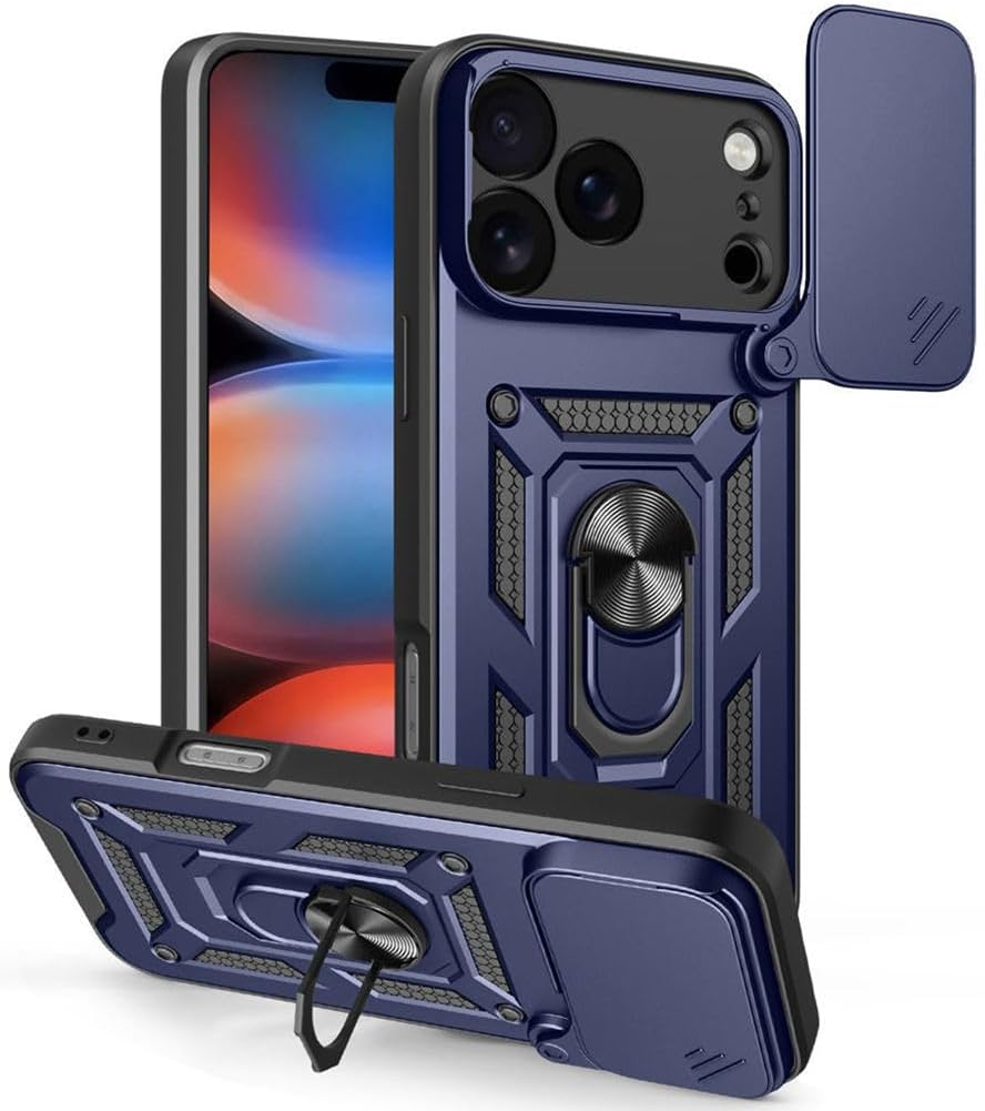 iPhone 17 Case – Slide Camera Cover, Magnetic Mount, Military-Grade Shockproof
