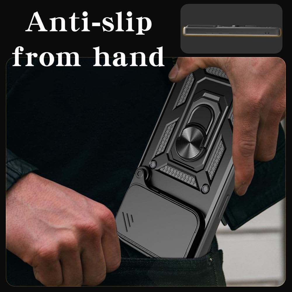 iPhone 17 Pro Max Case – Slide Camera Cover, Magnetic Mount, Military-Grade Shockproof