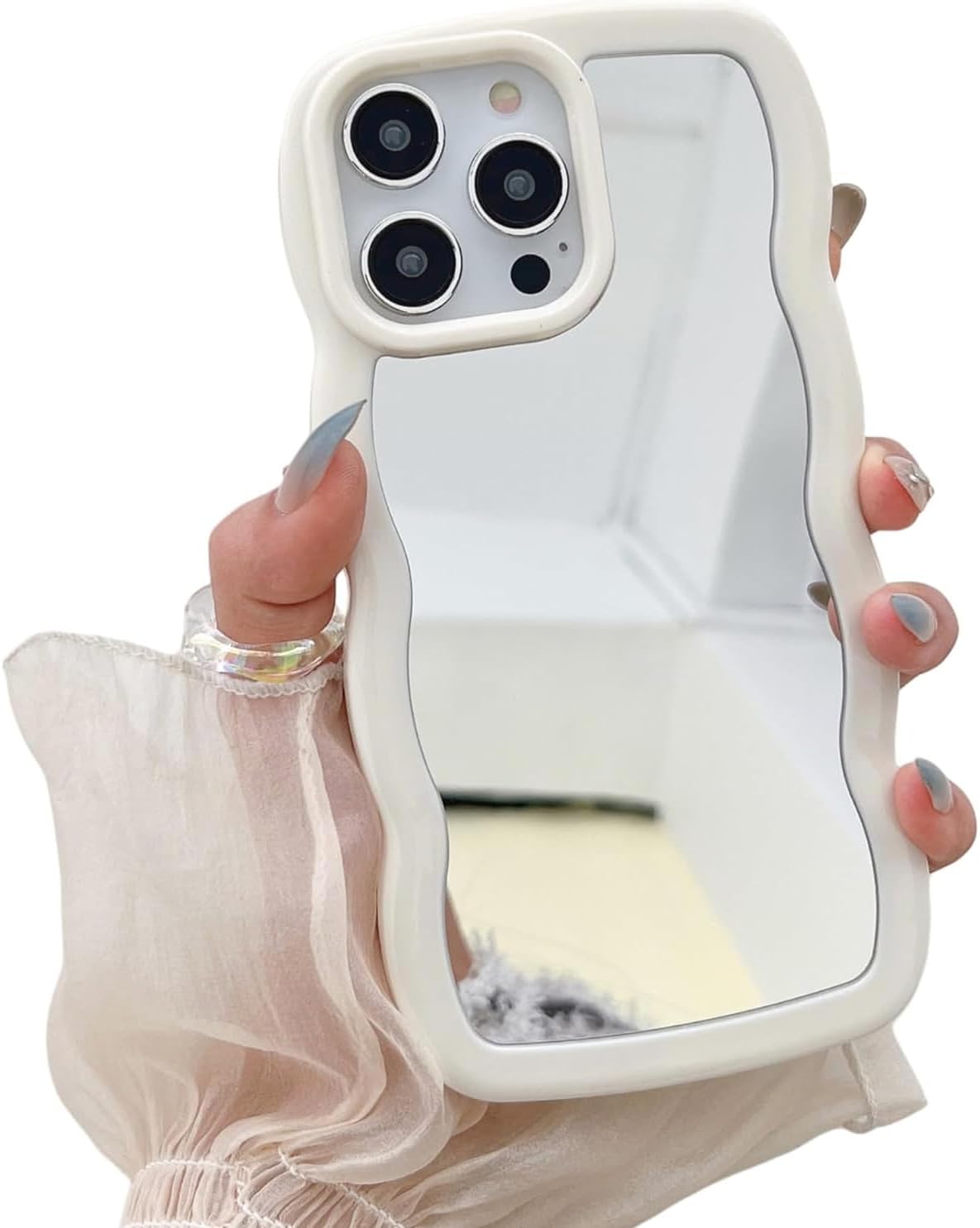 iPhone 16 Pro Max 6.9" Cute Mirror Case – Soft Edges, Drop Protection
