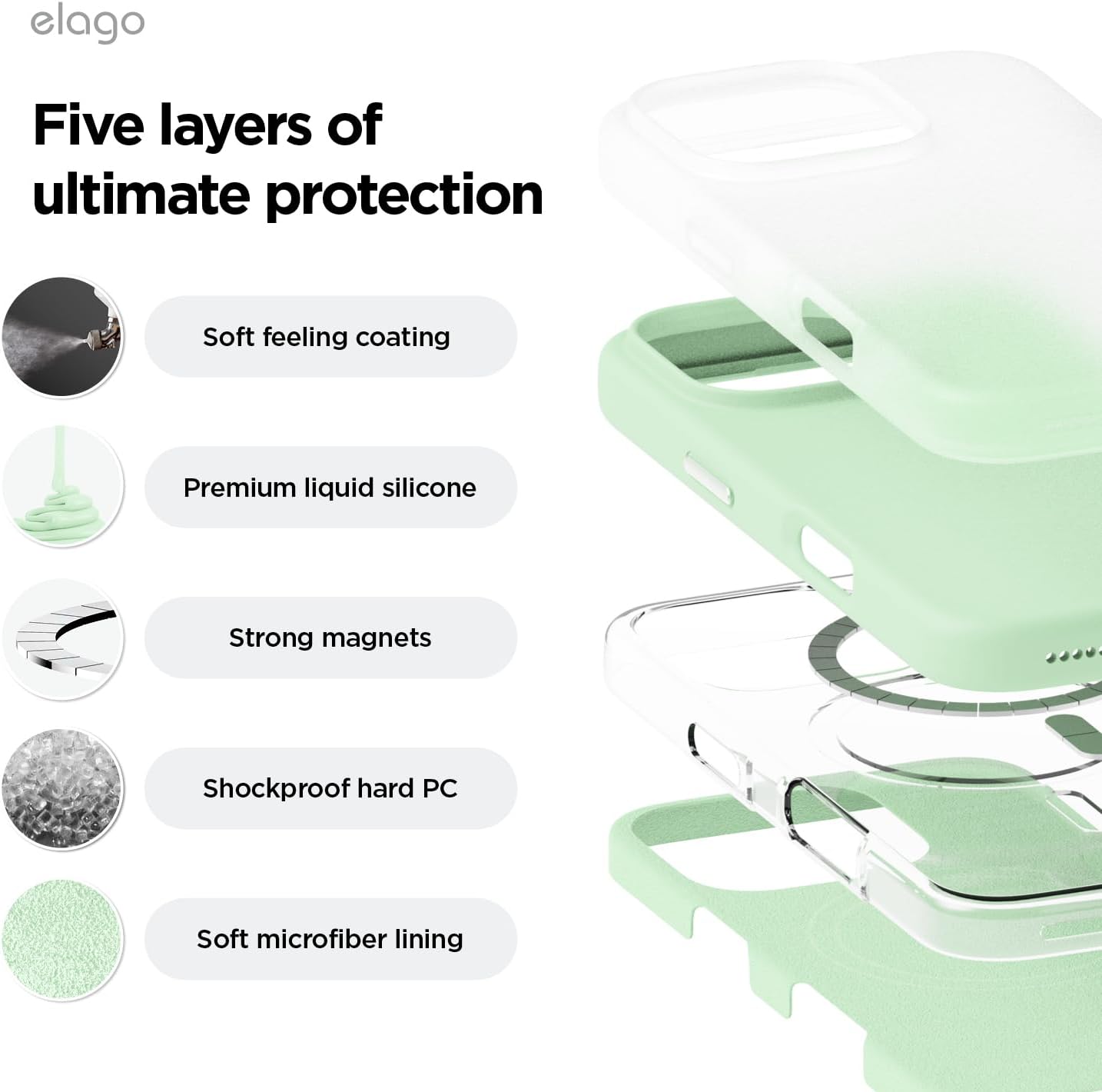 iPhone 16 PRO case cover compatible with MagSafe Shockproof