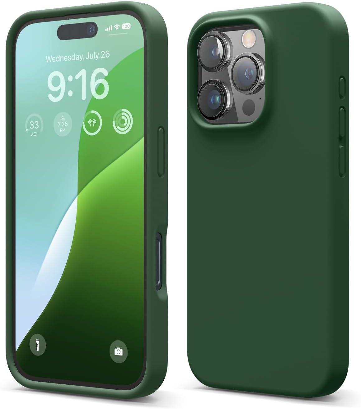 iPhone 16 PRO Shockproof Slim Case with Microfiber Lining
