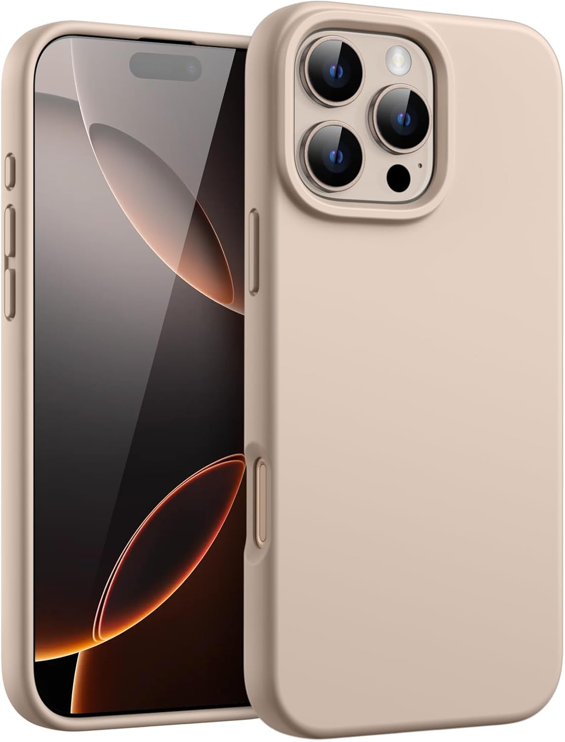 iPhone 16 Pro – Soft Touch Protective Case with Microfiber Lining