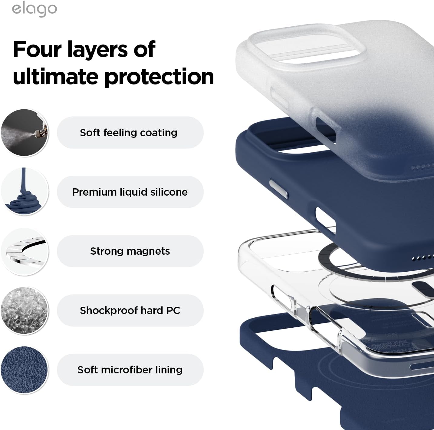 MagSafe Case for iPhone 16 Pro Max – Shockproof, Soft Lining