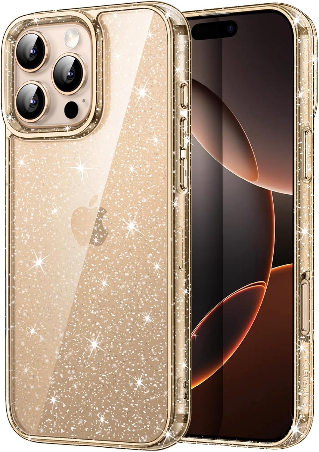 iPhone 16 Pro Max 6.9" Bling Sparkle Shockproof Bumper – Cute & Sparkly for Women