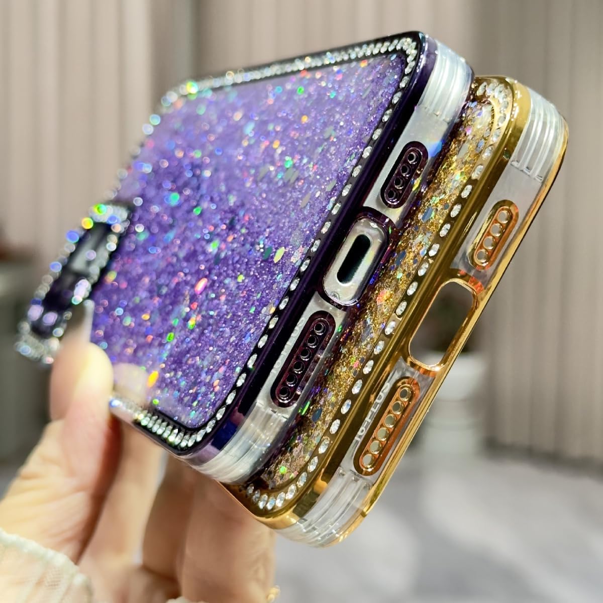 iPhone 16 Pro Max Bling Case – Crystal Diamond Bumper, Soft & Protective