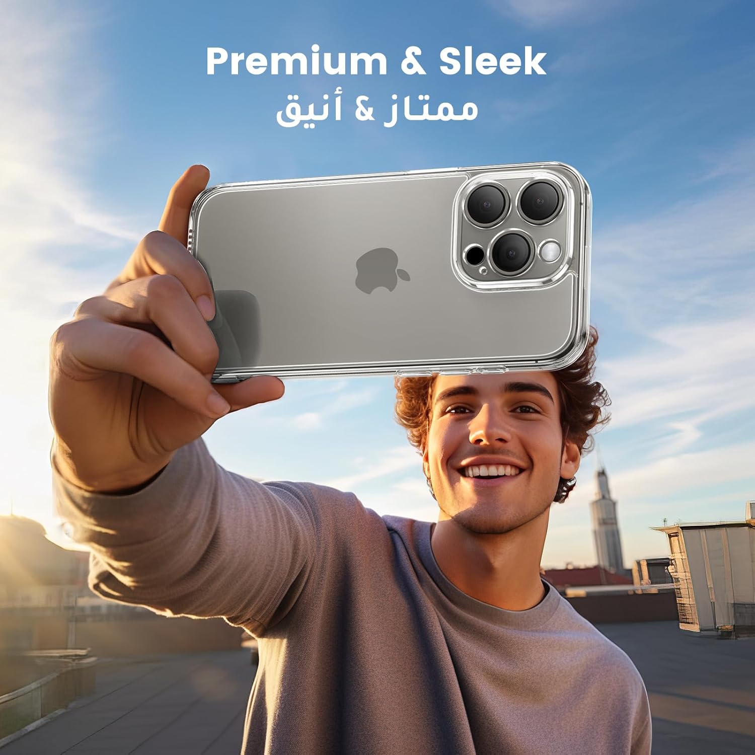 iPhone 15 Pro Clear Case – MIL-Grade, Anti-Yellow, Anti-Scratch, Slim with Air-Guard