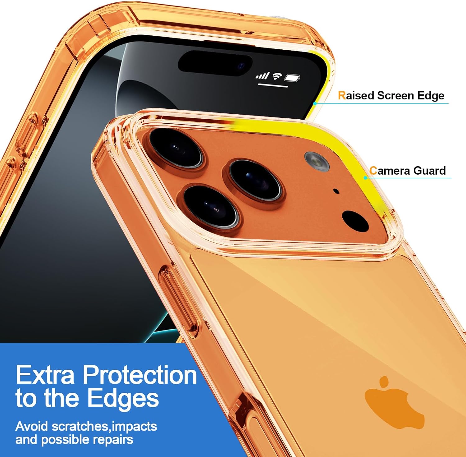 iPhone 17 Pro Max Clear Case – Anti-Yellowing, Slim, Shockproof, Wireless Charging Friendly
