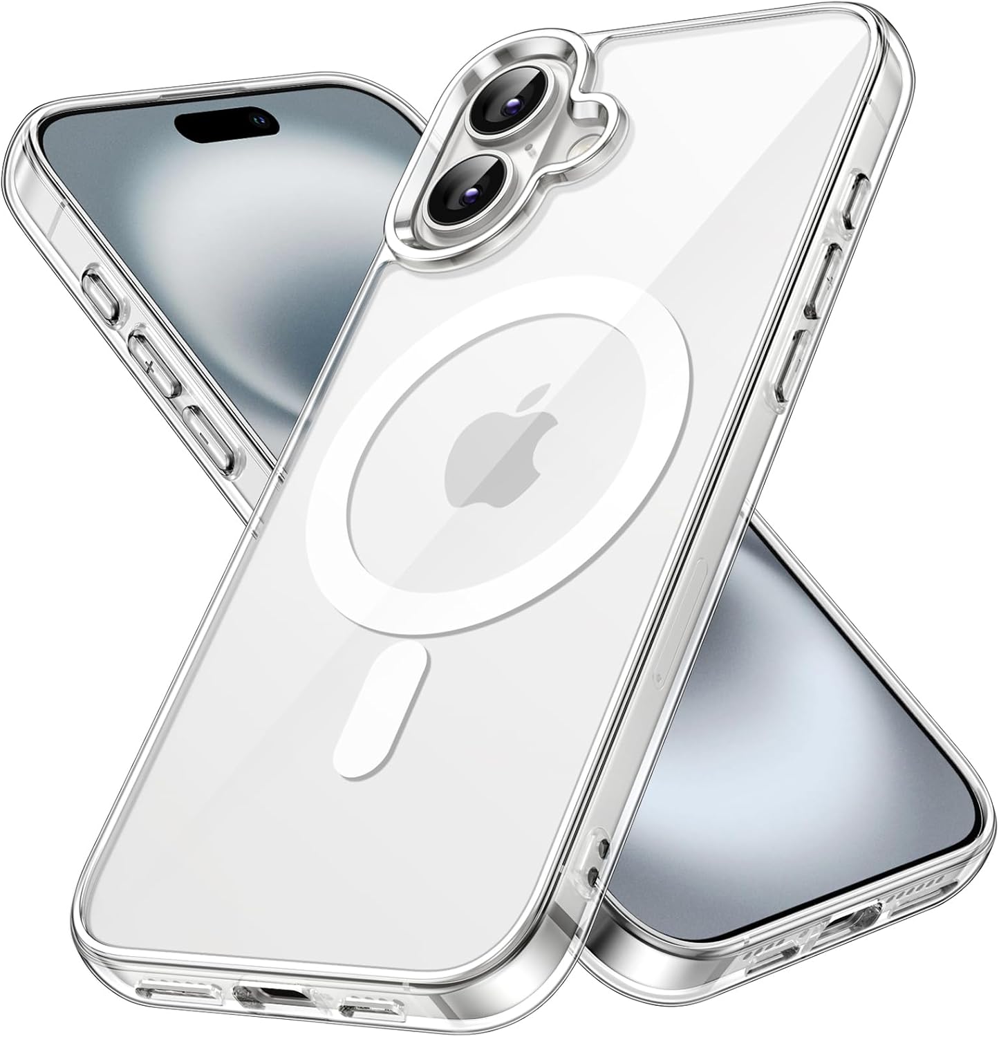 MagSafe iPhone 16 Plus Case (6.7″) – Shockproof Clear Bumper Cover
