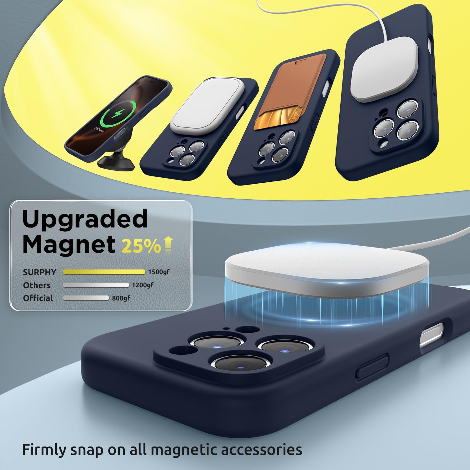 MagSafe Case for iPhone 16 Pro Max – Shockproof, Soft Lining