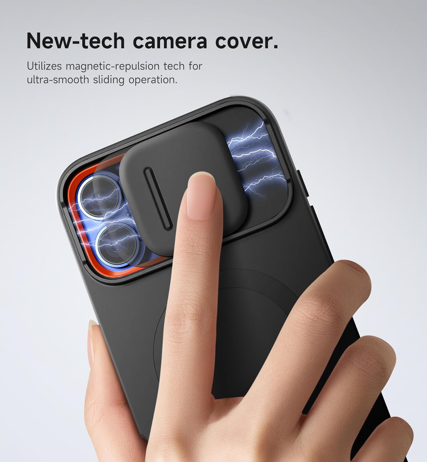 MagSafe iPhone 16 Plus Case – Shockproof Cover with Slide Camera Guard & Kickstand
