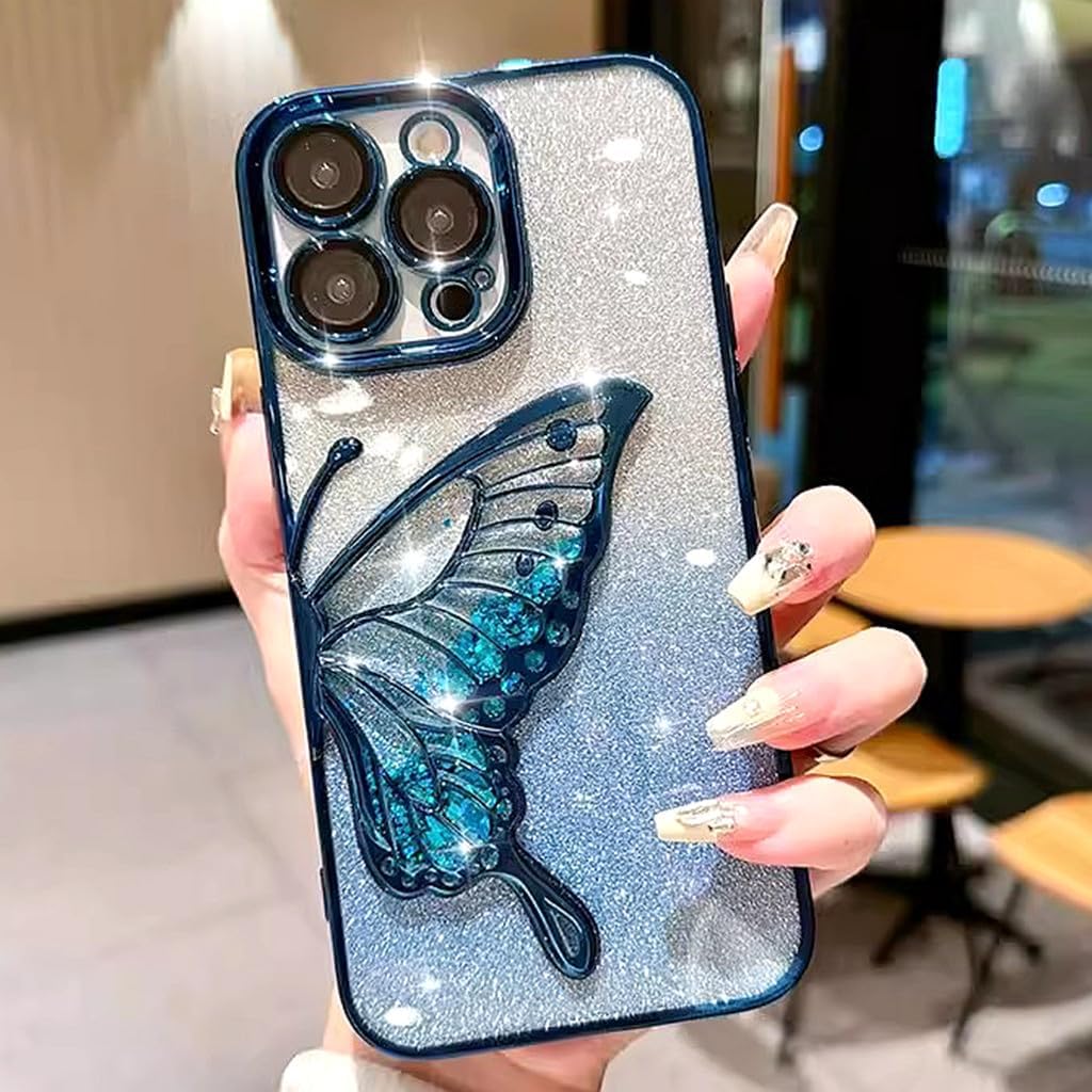 Sparkly iPhone 16 Pro Case with Camera Protector