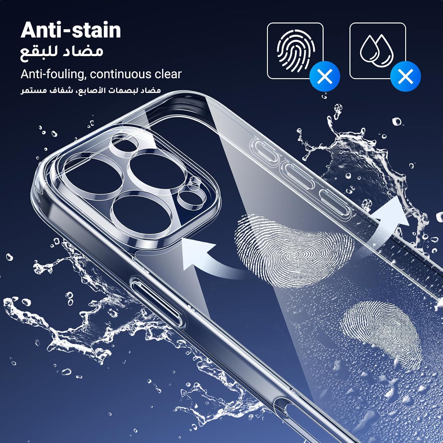 hone 16 Pro Clear Case – MIL-Grade, iCrystal Tech, Anti-Scratch, Slim with Air-Guard