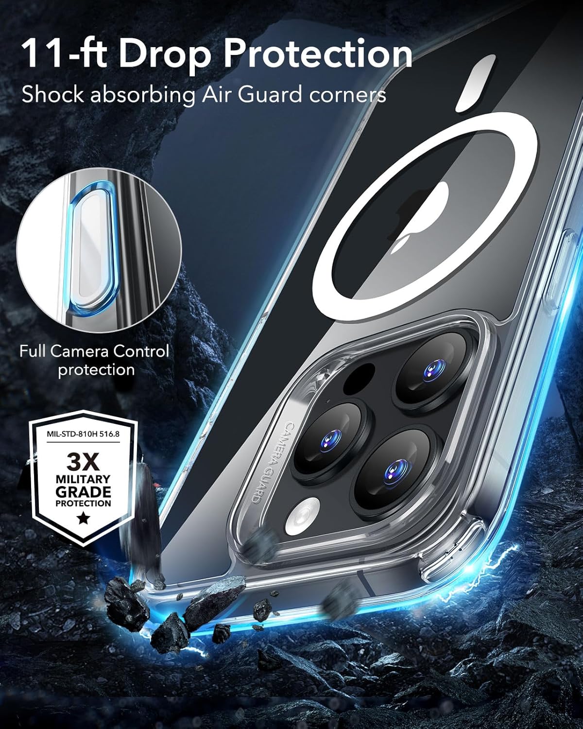 iPhone 16 Pro – MagSafe Case, Soft Touch, Full Camera Guard