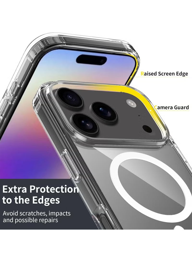 Clear MagSafe Case for iPhone 17 Pro Max – Shockproof, Non-Yellowing, Reinforced Corners, Wireless Charging