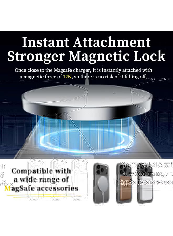 Magnetic Case for Phone 17 Pro Magsafe Cover, Shockproof Protection, Anti-Yellow & Anti-Scratch