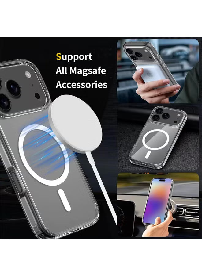 Magnetic Case for Phone 17 Pro Magsafe Cover, Shockproof Protection, Anti-Yellow & Anti-Scratch